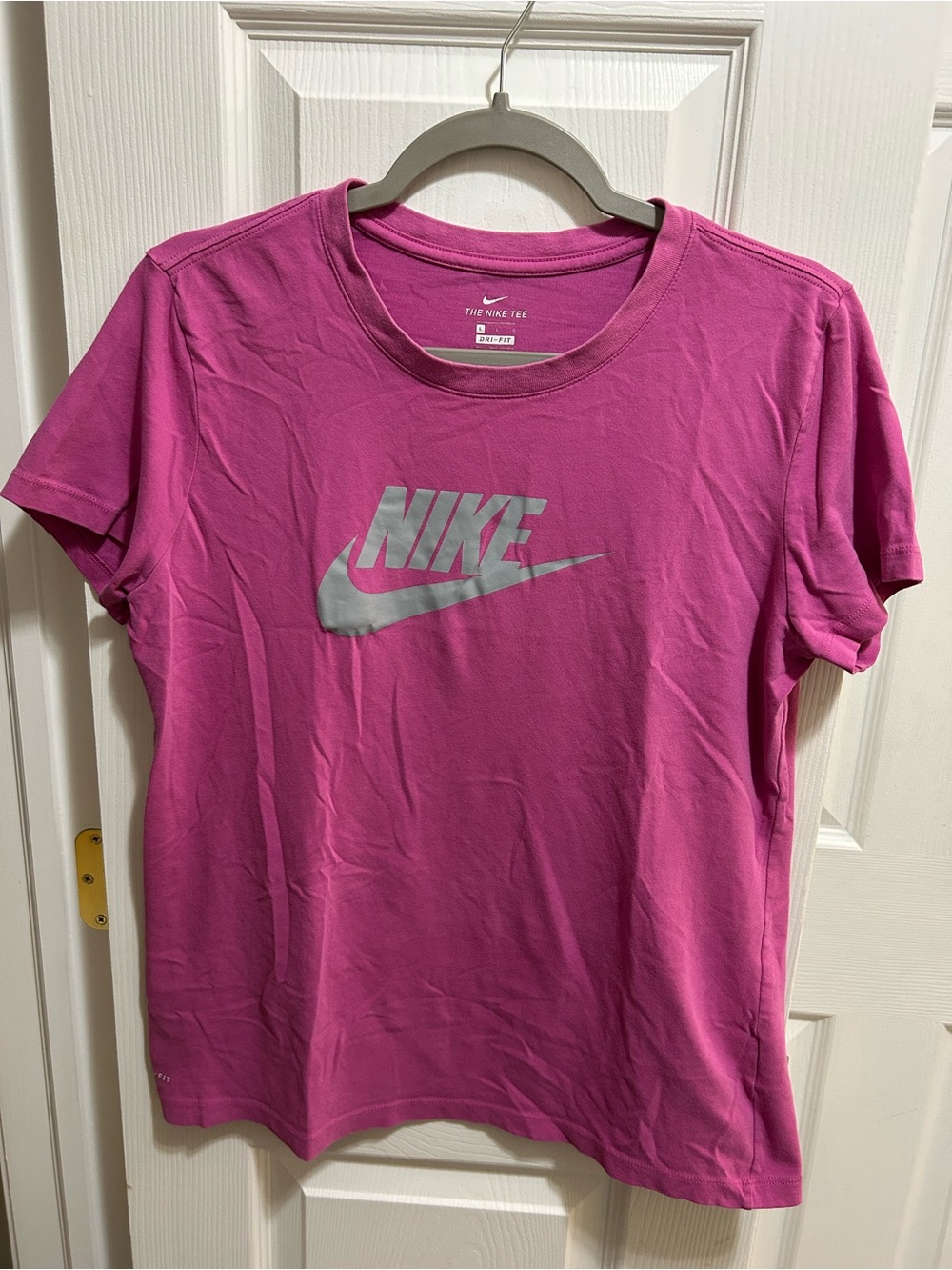 Nike Dri-Fit Pink Logo T-Shirt